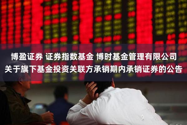 博盈证券 证券指数基金 博时基金管理有限公司关于旗下基金投资关联方承销期内承销证券的公告